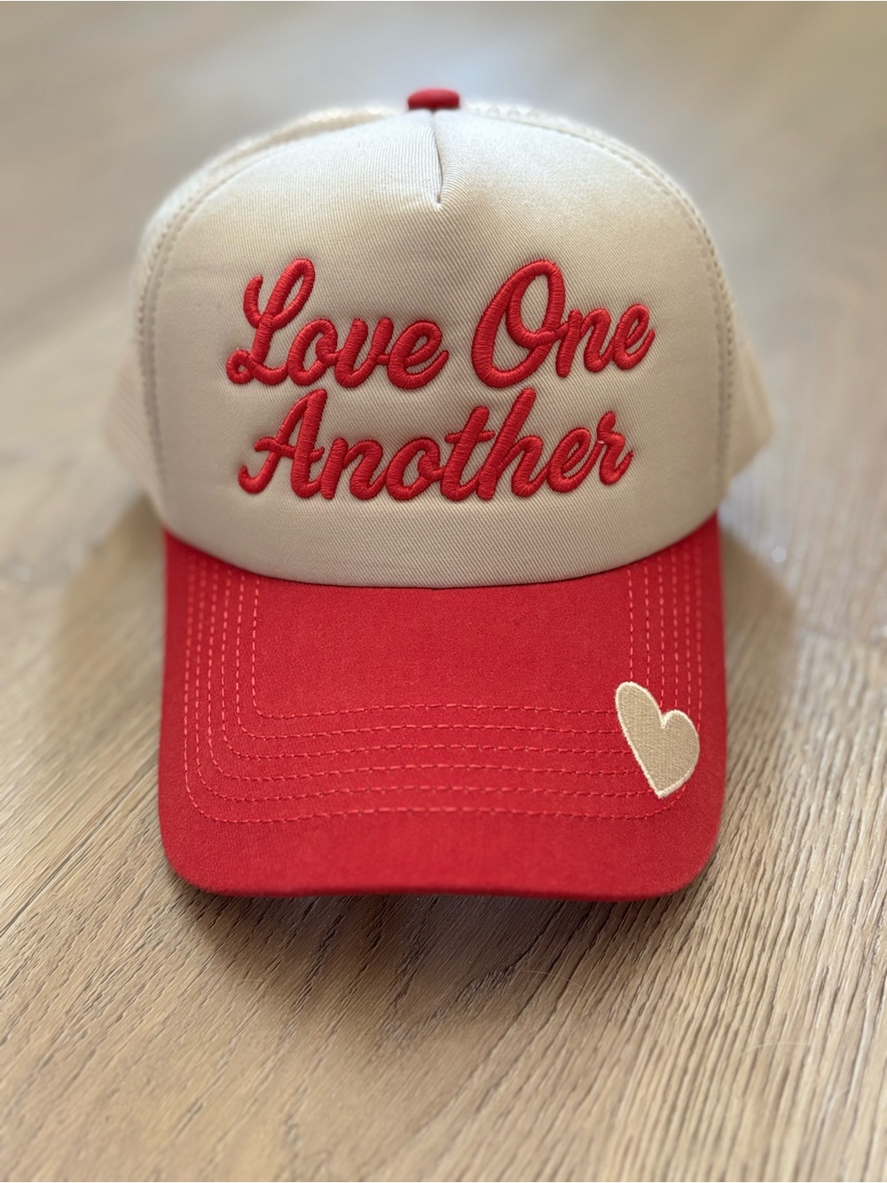 Alter’d State ‘Love One Another' Beige and Red Cap